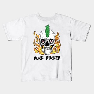 Punk Rocker | Black Letter Kids T-Shirt